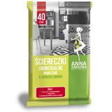 Anna Zaradna, universal wipes, moistened, lime-scented, 18 x 22 cm, 40 pieces