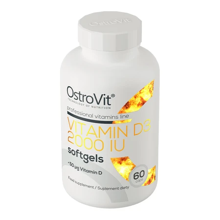 OstroVit Vitamina D3 2000 UI, 60 cápsulas