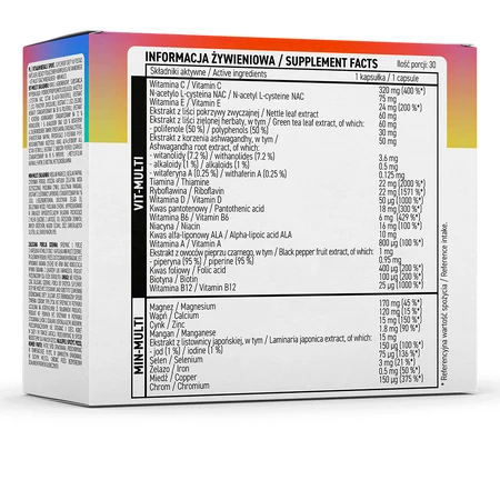 OstroVit Vita & Minerals Sport, 60 cápsulas