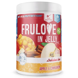 Allnutrition Frulove In Jelly Apple & Cinammon, mere cu scorțișoară în gel, fără zahăr adăugat, 1 kg