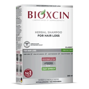 Bioxcin Classic, anti-haaruitval shampoo voor vet haar, 300 ml