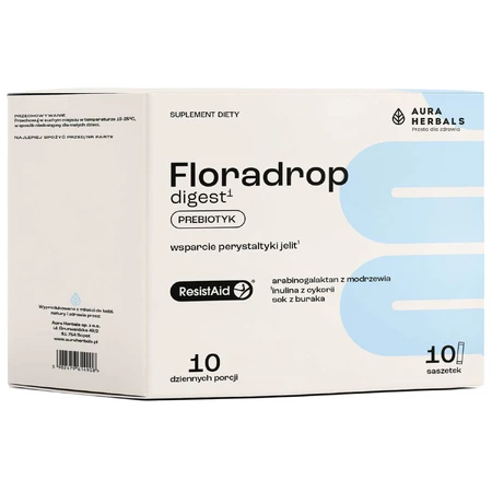 Aura Herbals Floradrop Digest, 20 g x 10 bolsitas