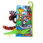 Dumel Jolly Baby, sensorisch boekje, Jungle Dieren Staarten, vanaf de geboorte, 1 stuk
