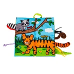 Dumel Jolly Baby, sensorisch boekje, Jungle Dieren Staarten, vanaf de geboorte, 1 stuk