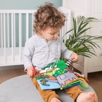 Dumel Jolly Baby, sensorisch boekje, Jungle Dieren Staarten, vanaf de geboorte, 1 stuk