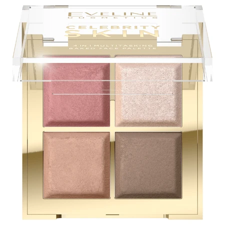 Eveline Cosmetics Celebrity Skin, gebakken multifunctioneel contouring palet 4in1