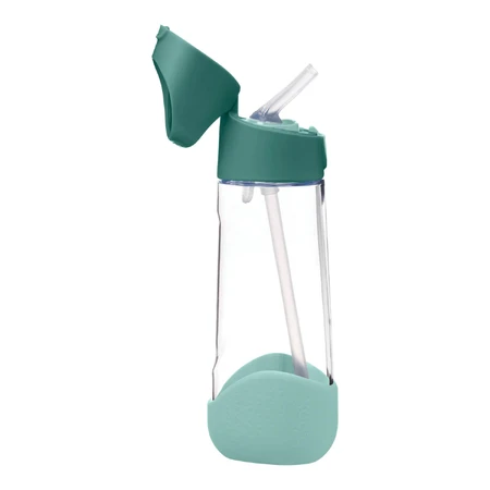 B.Box, waterfles met rietje, tritan, kinder bidon, Emerald Forest, vanaf 3 jaar, 600 ml