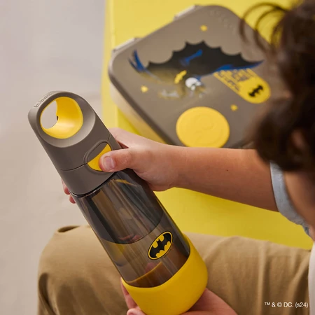 B.Box, waterfles met rietje, tritan, kinder bidon, Batman, vanaf 3 jaar, 600 ml