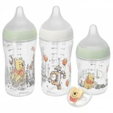 NUK Perfect Match starterset, 3 anti-colic flessen + fopspeen, Winnie de Poeh, 0-6 maanden