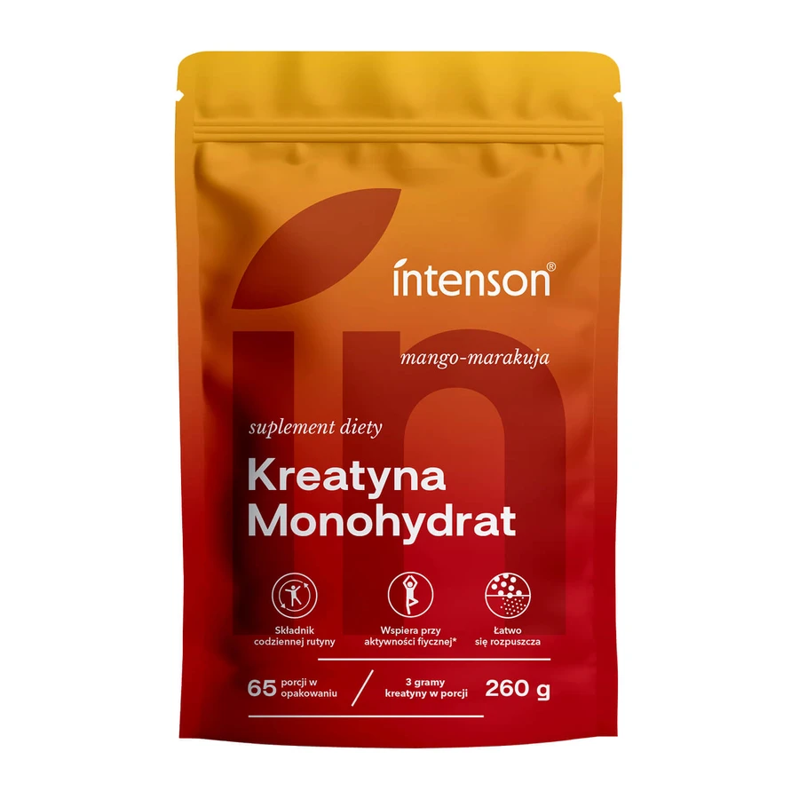 Intenson Creatina Monohidrato, sabor mango-maracuyá, 260 g