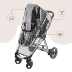 Sipo, regenhoes voor kinderwagen, transparant, 1 stuk