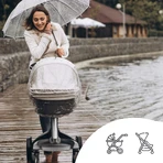 Sipo, regenhoes voor kinderwagen, transparant, 1 stuk