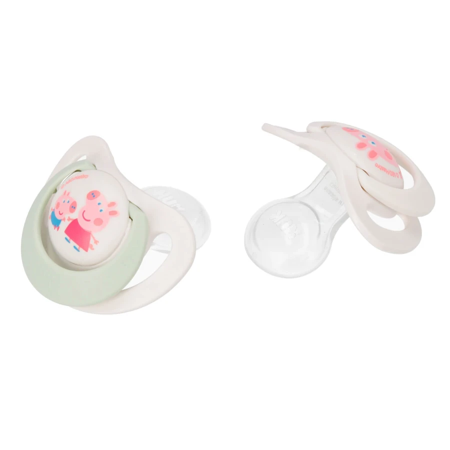 NUK Star, fopspeen, 18-36 maanden, siliconen, anatomisch, Peppa Pig, 2 stuks
