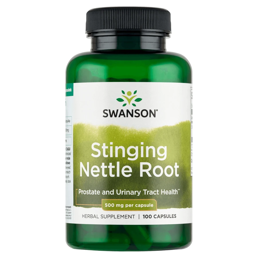 Swanson Stinging Nettle Leaf, urzică 500 mg, 100 capsule