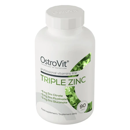 OstroVit Triple Zinc, zinc, 90 capsules