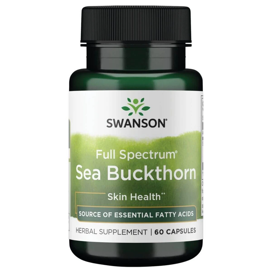 Swanson Full Spectrum Sea Buckthorn, buckthorn de mare, 60 capsule