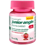 Junior-angin, keelgelei, vanaf 4 jaar, aardbeiensmaak, 30 stuks