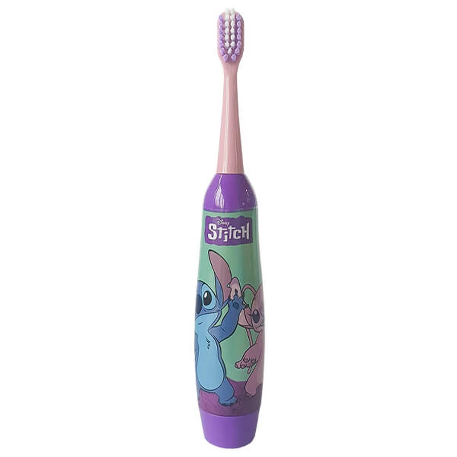 Mr White Stitch, Zahnputzset für Kinder, Zahnbürste + Zahnpasta + Becher + LED-Sockel