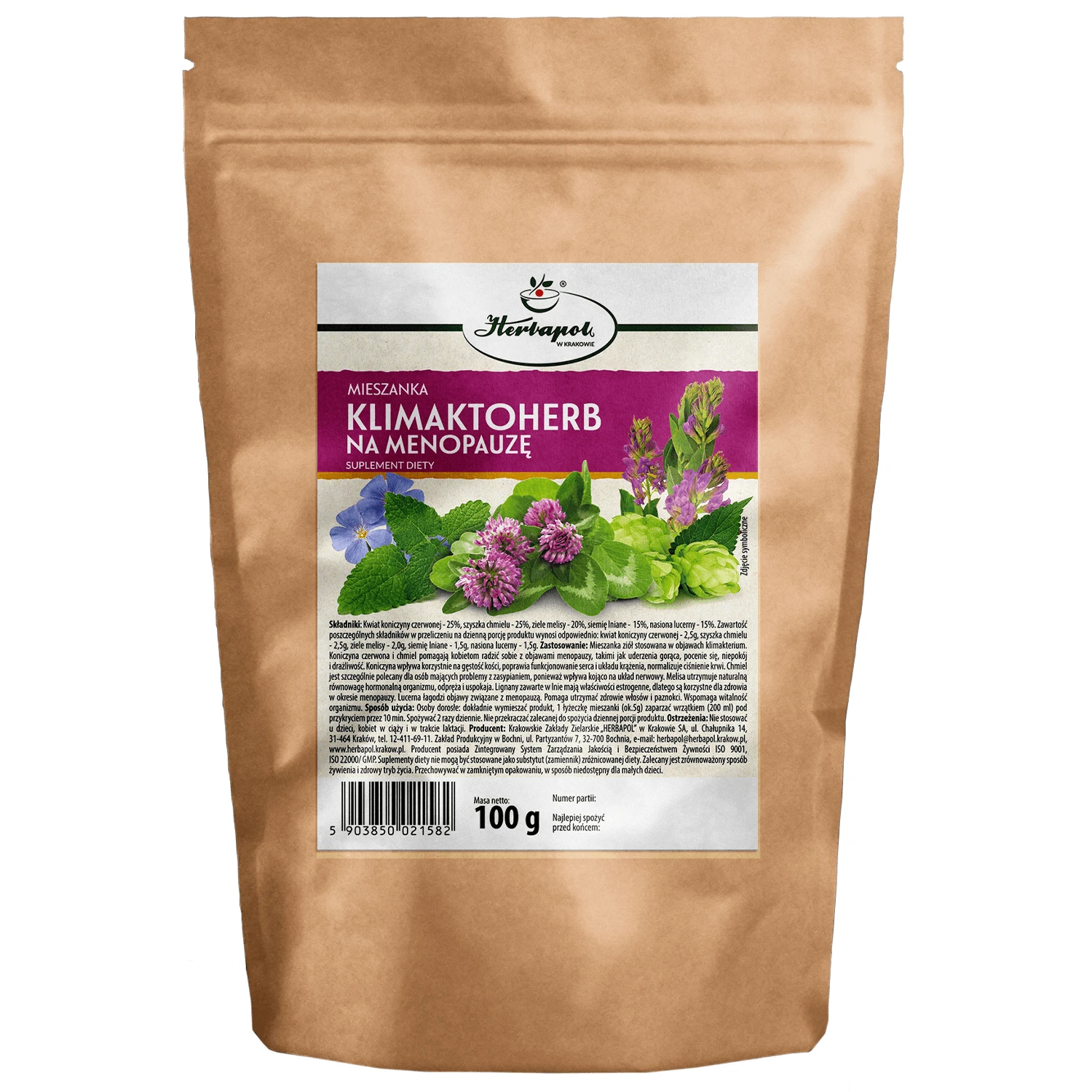 Herbapol Mengsel Klimaktoherb Na Menopauzę, 100 g