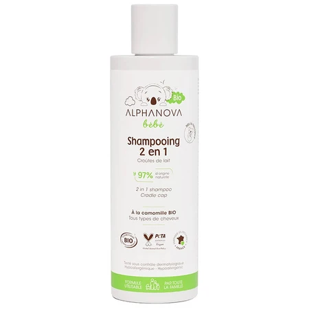 Alphanova Bebe, Bio haarshampoo, 200 ml