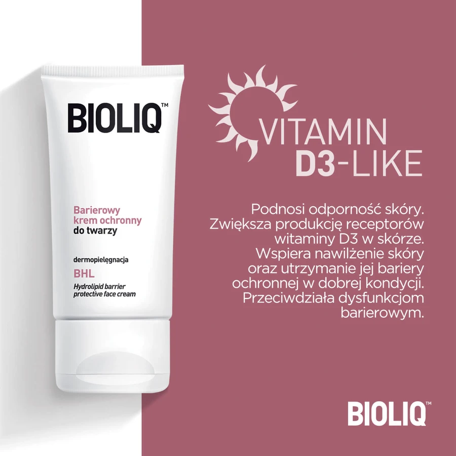Bioliq BHL Set, Barriereschutzcreme für das Gesicht, 50 ml + Handcreme, 75 ml
