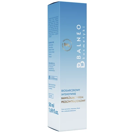 Balneokosmetics, cremă anti-acnee hidratantă intensivă cu biosulfură, 50 ml