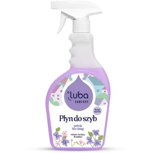 Luba Comfort, limpiacristales, flores rosas y ámbar, 500 ml