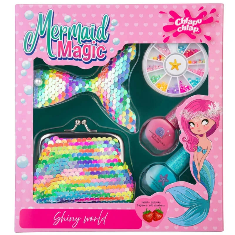 Chlap Chlap Zeemeermin Magie, cadeauset met tasje en haarspeld, vanaf 5 jaar