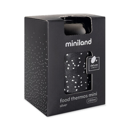 Termo para alimentos sólidos, Deluxe Silver, 280 ml, Miniland