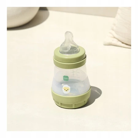 MAM Perfect Start, biberon anti-colic, cu tetină din silicon, Grounding in Nature, unisex, de la 2 luni, 160 ml
