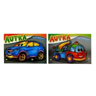 Kolorowanka Autka z naklejkami