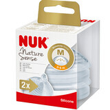 Nature Sense siliconenspeen, M, 0-6 maanden, 2 stuks, Nuk