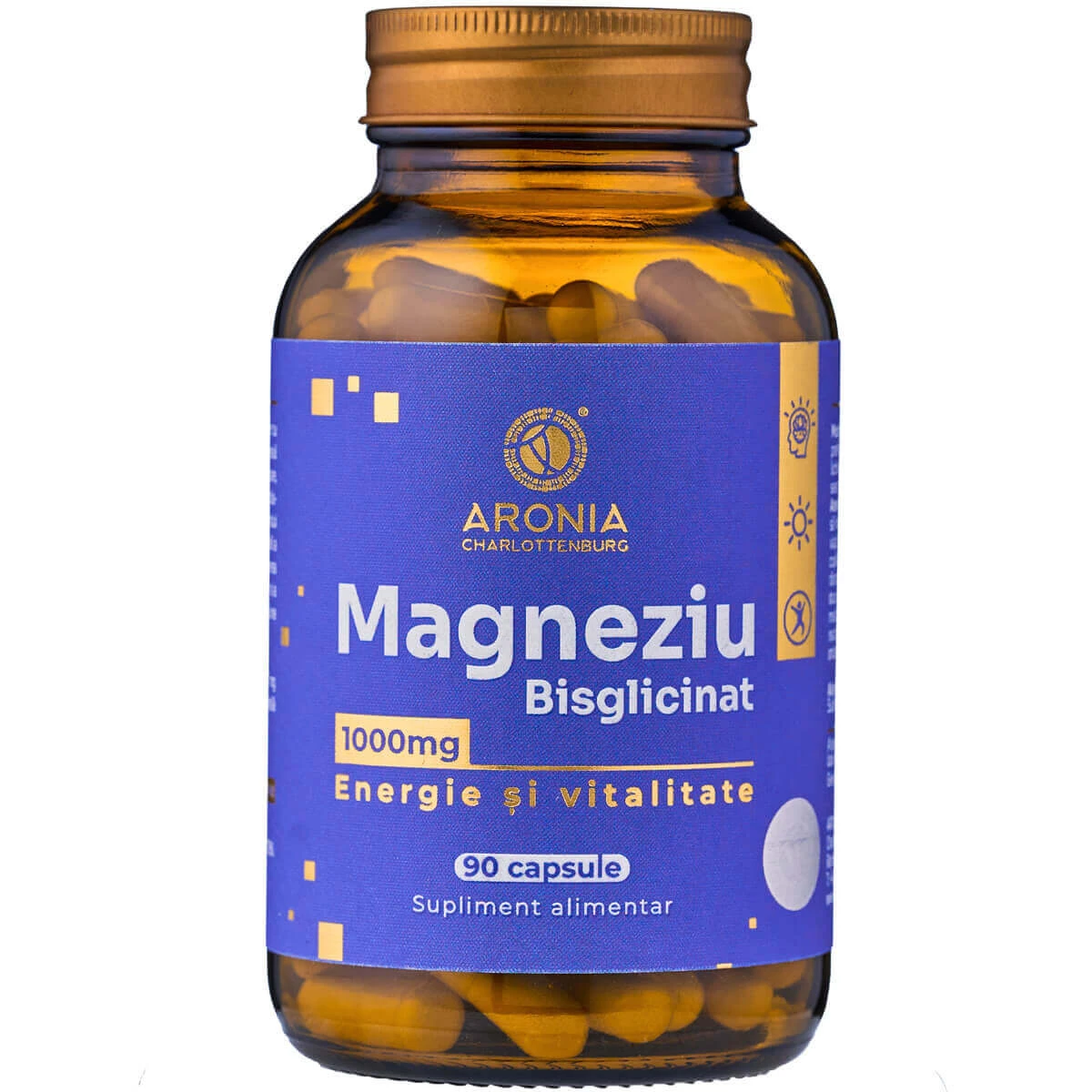Magnesiumbisglycinaat 1000 mg - 90 capsules ter ondersteuning van energie, vitaliteit en innerlijk evenwicht