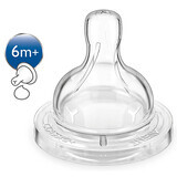 Consistent Feeding Teat - Classic, +6 months, 2 pcs, SCF636/27, Philips Avent