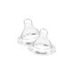 Quick flow silicone anti-colic spenen, Phisio Perfect5, 2st, Chicco