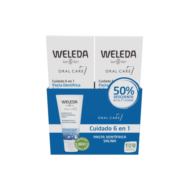 Weleda DUPLO Zoute Tandpasta, 2x75ml