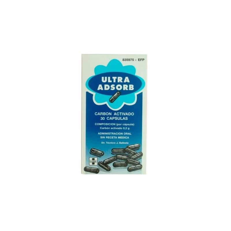 ULTRA ADSORB 200 MG 30 CAPSULES