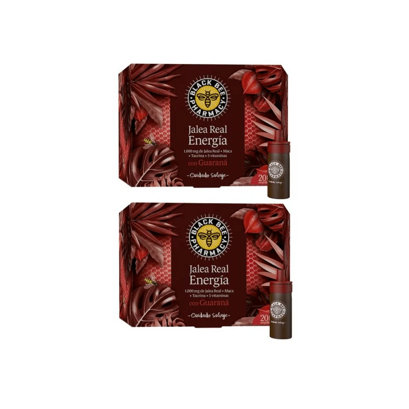 Black Bee Duplo Royal Jelly Energy met Guarana 20 + 20 flesjes