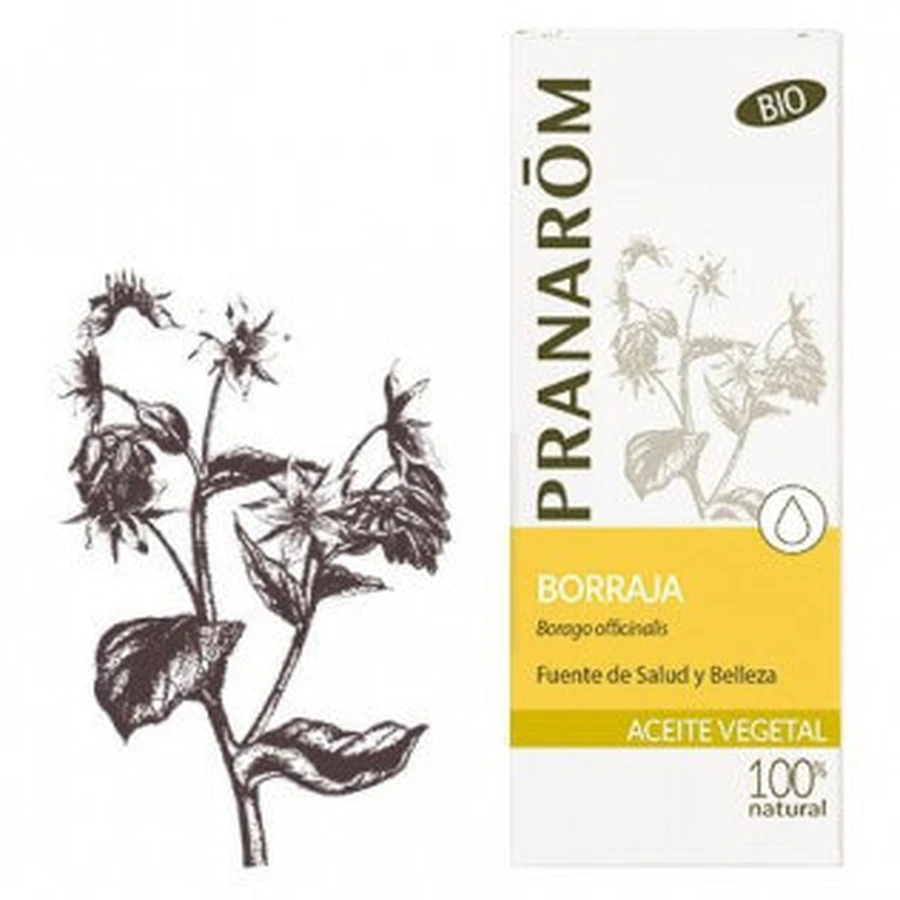 Pranarom Borage plantaardige olie Virgin 50ml