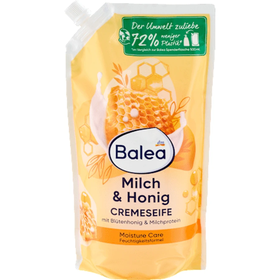 Kremowe mydło w płynie Balea Reserve Milk & Honey, 850 ml: ceny i cechy