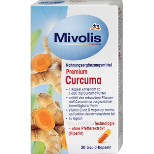 Mivolis Premium-Kurkuma-Kapseln, 30 Stück