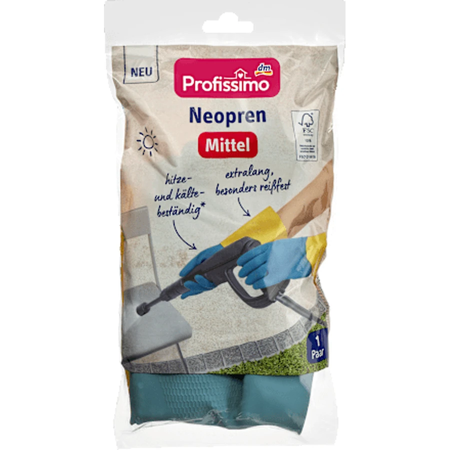 Profissimo Neoprenhandschuhe mittelgroß, 1 Stück
