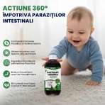 BactoLift Verminus Junior – Sirop pentru Paraziti Intestinali la Copii - Facilitează Eliminarea Paraziților & Stimulează Imunitatea - 100% Natural - 250 mL