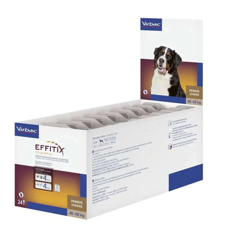 Effitix XL Antiparasitaire Zeer Grote Honden +40 Kg, 24 Pipetten