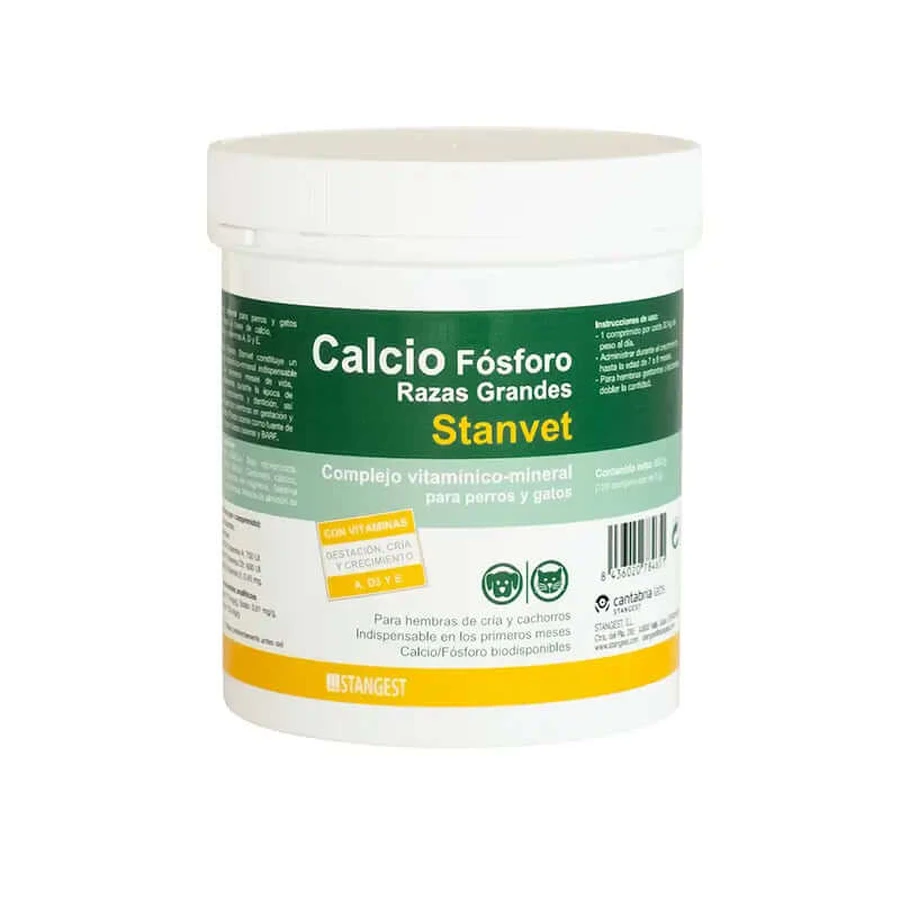 Stangest Calcio/Fósforo Razas Grandes, 120 Comprimidos
