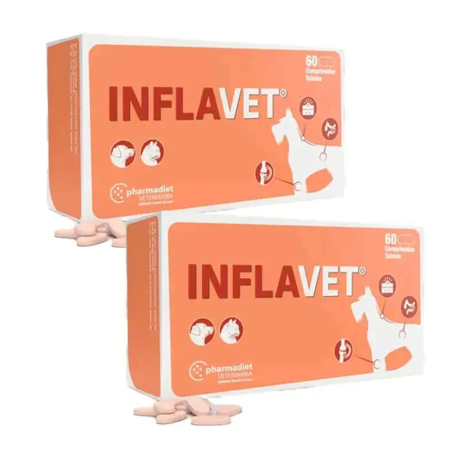 Pharmadiet Inflavet, Packung mit 2 x 60 Tabletten