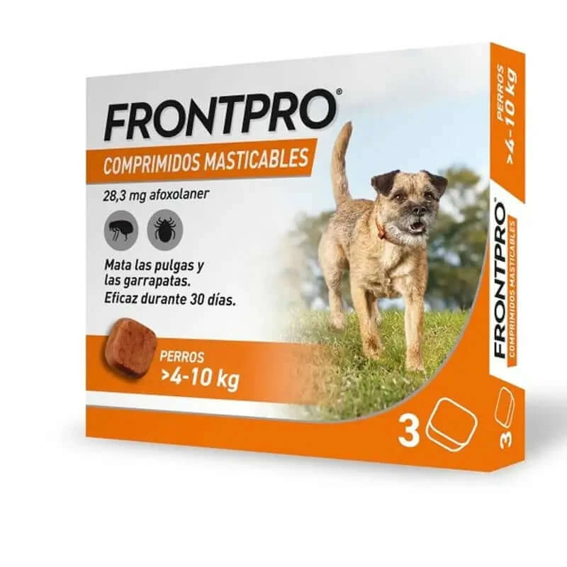 Frontpro Ontwormingsmiddel voor honden 4-10 Kg (M), 3 kauwtabletten