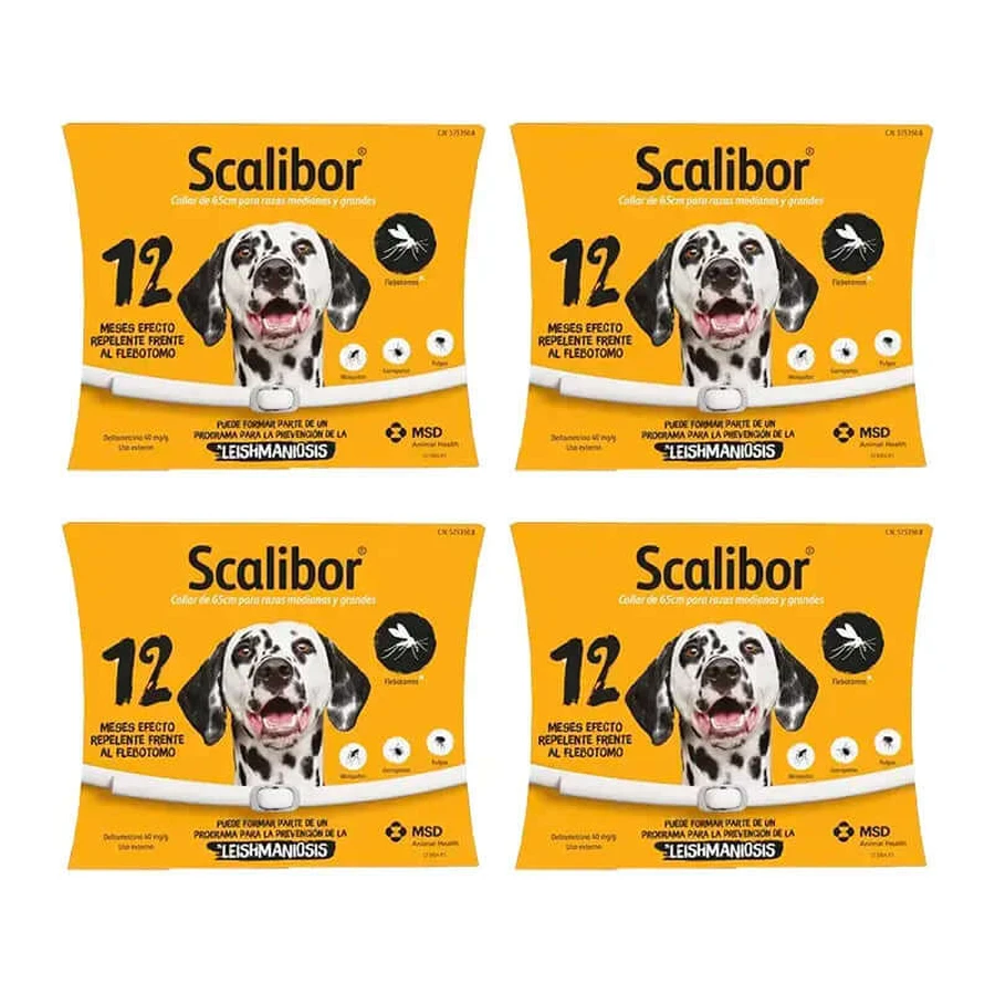 Scalibor Halskette, Packung 4 x 65 cm