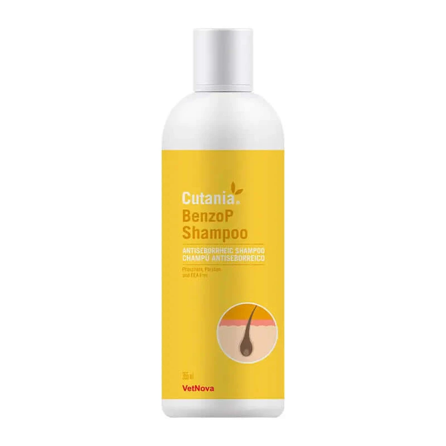 Vetnova Cutania Cutania BenzoP Shampoo, 355 ml