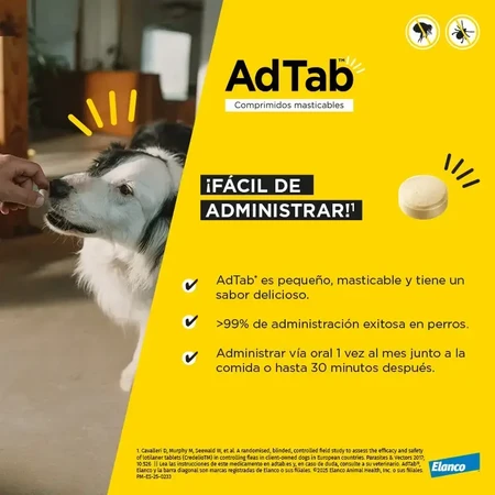 AdTab 225Mg tabletki do żucia psy 5,5-11Kg, 1Cpd: ceny i cechy